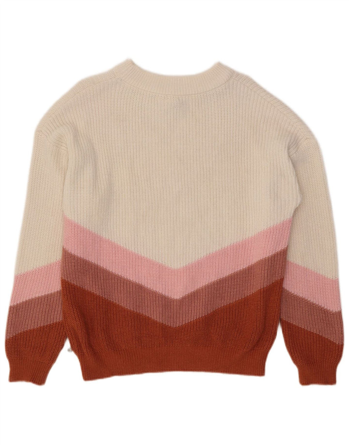 Pulover pentru damă Roxy cu gât de barcă UK 14 Medium Multicolor Colorblock