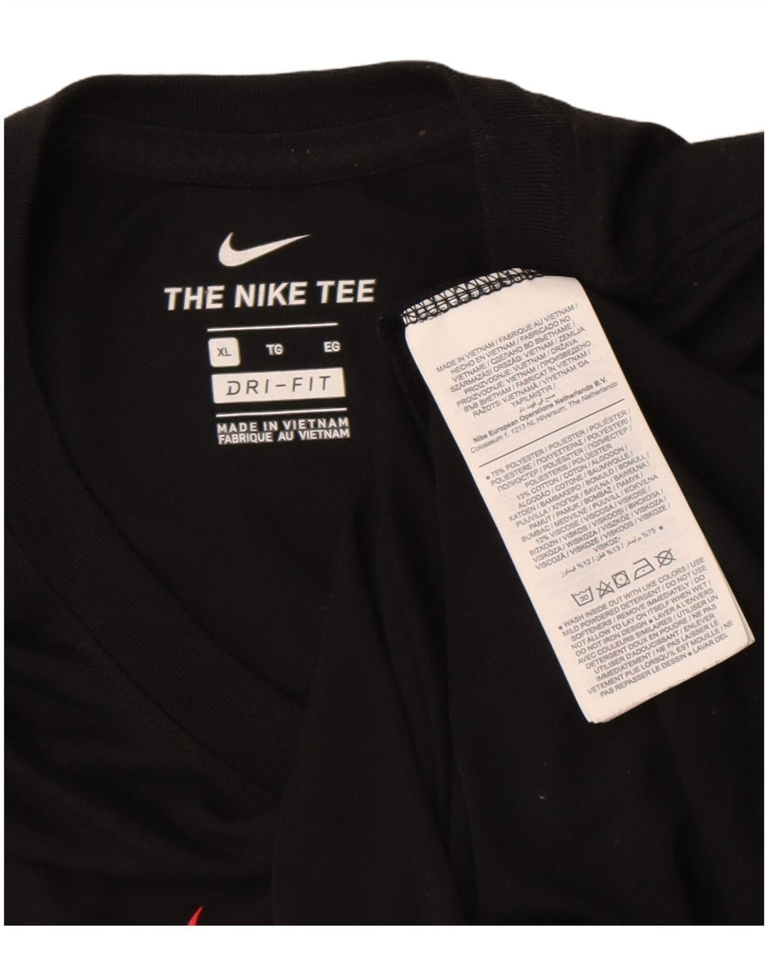Tricou grafic Nike Dri Fit pentru bărbați Top XL Poliester negru