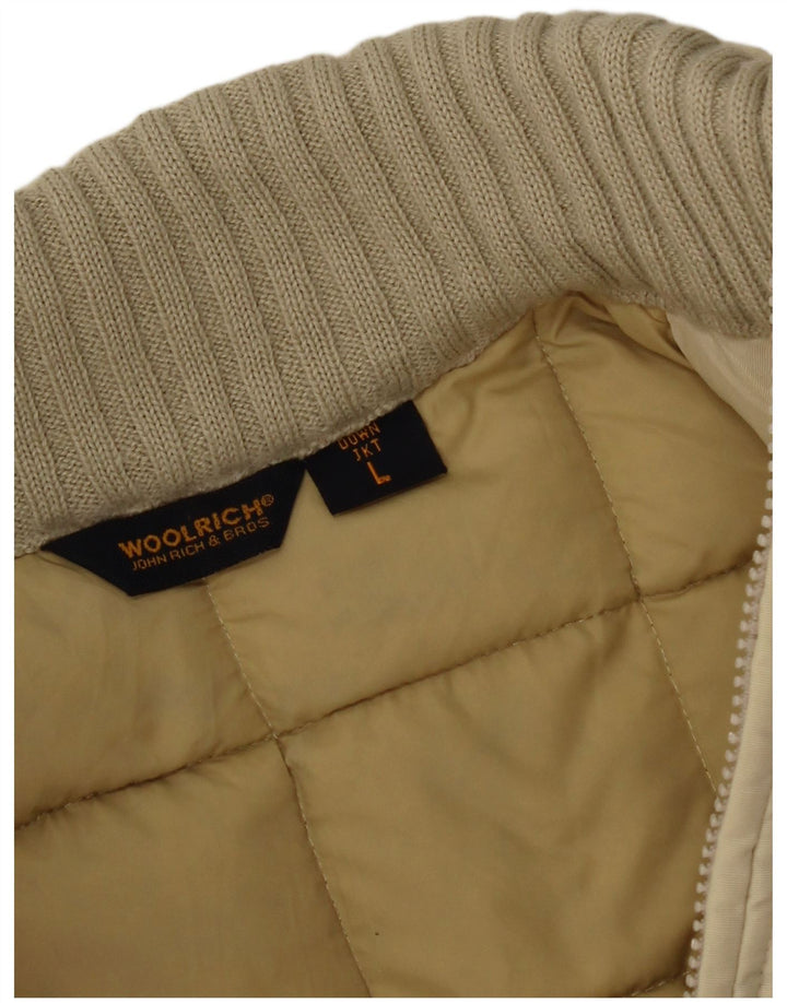 Jachetă căptușită pentru femei Woolrich UK 14 Large Beige