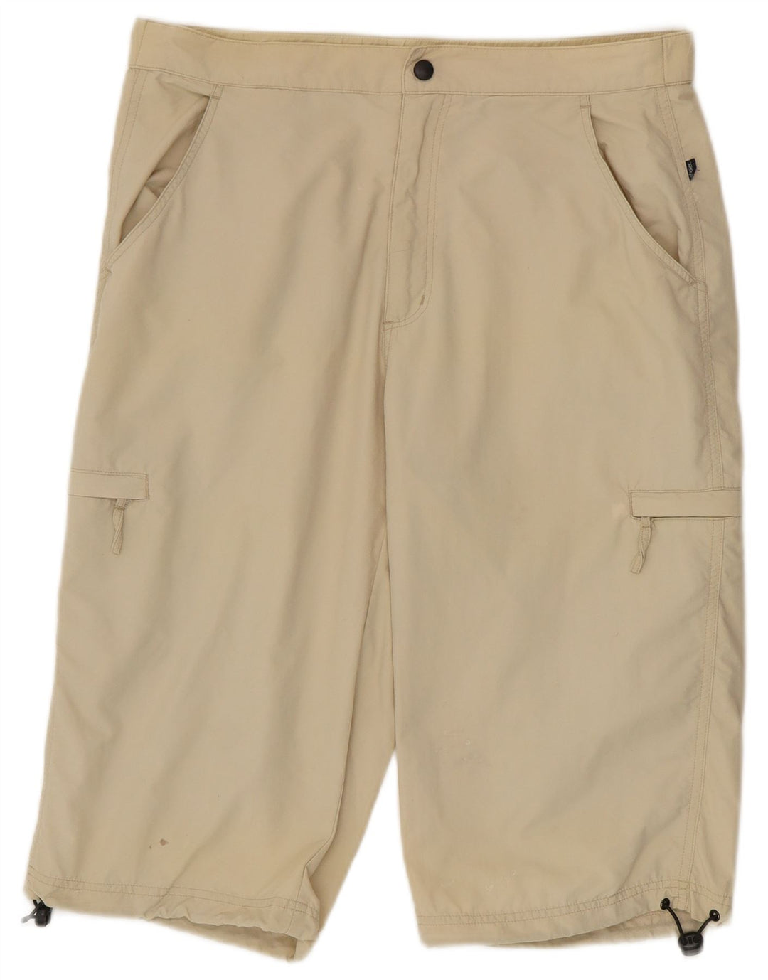 Pantaloni scurți cargo Asics pentru bărbați W34, mari, bej, poliamidă