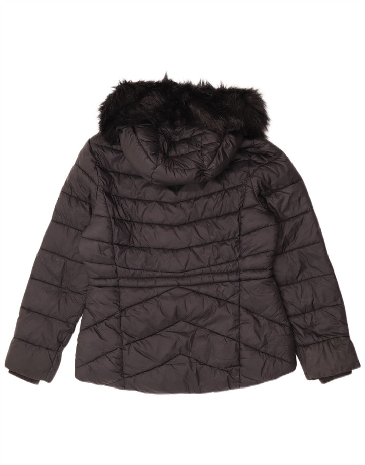 Jachetă căptușită cu glugă Barbour pentru femei UK 14 Poliamidă neagră mare