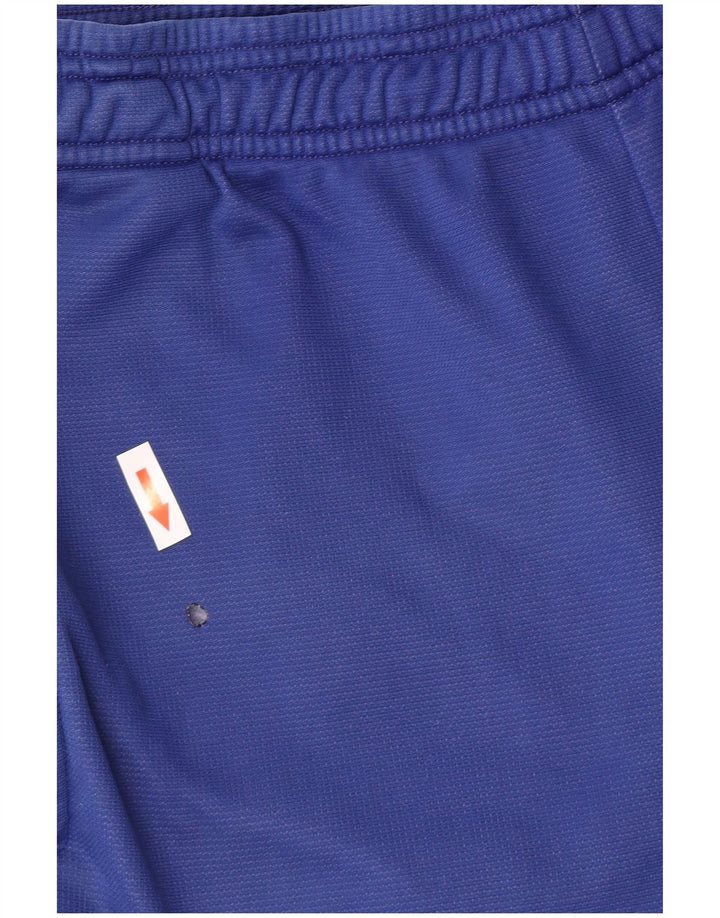 Pantaloni scurți sport grafic Adidas pentru bărbați, poliamidă albastră medie