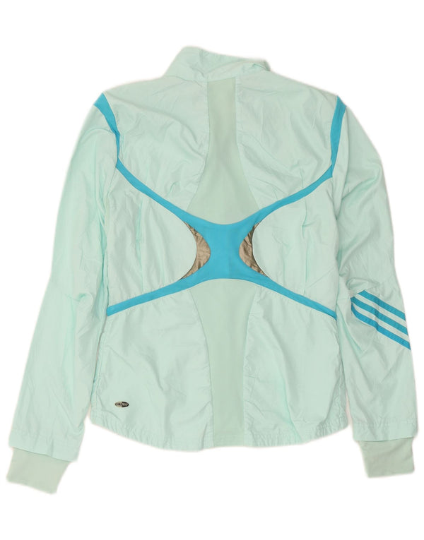 Jachetă de top pentru trening Adidas pentru femei UK 12 Medium Green Poliester Sports