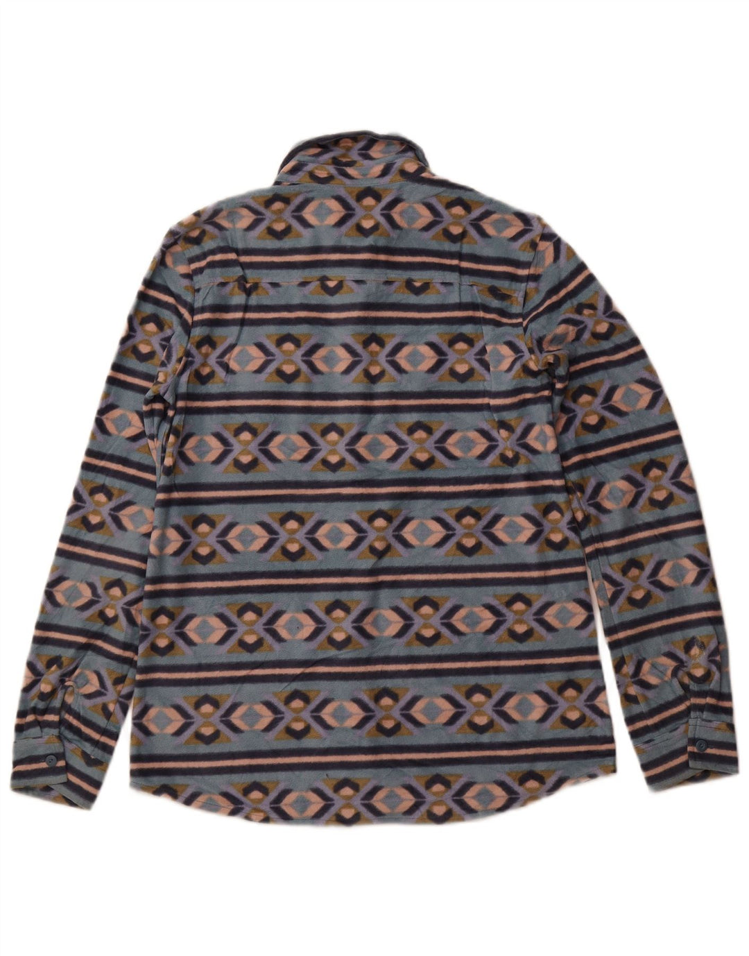 Cămașă fleece pentru femei EDDIE BAUER UK 12 Medium Blue Fair Isle Poliester