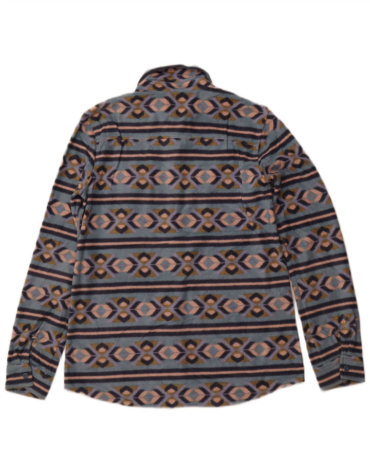 Cămașă fleece pentru femei EDDIE BAUER UK 12 Medium Blue Fair Isle Poliester