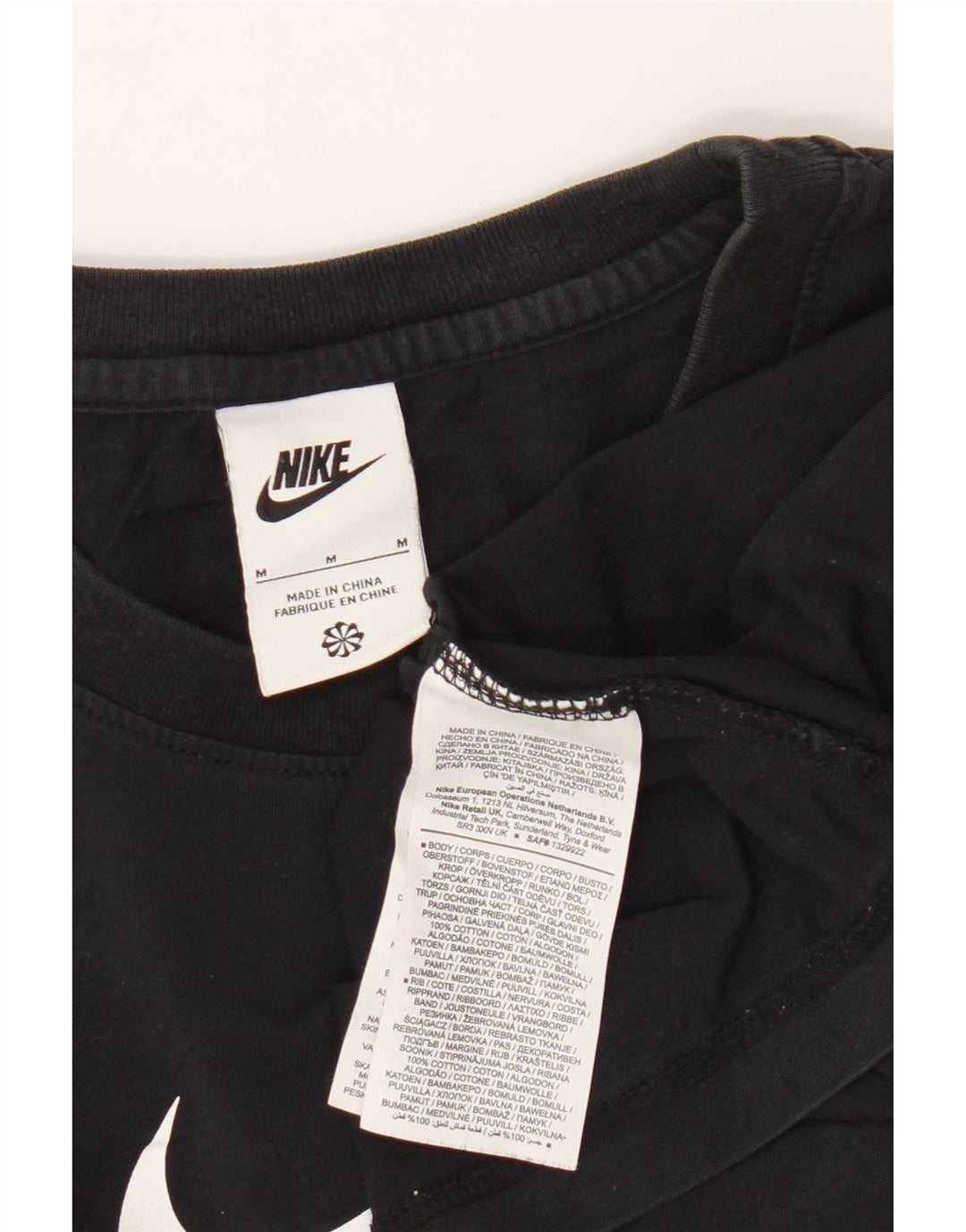 Tricou grafic Nike pentru bărbați Top mediu negru bumbac