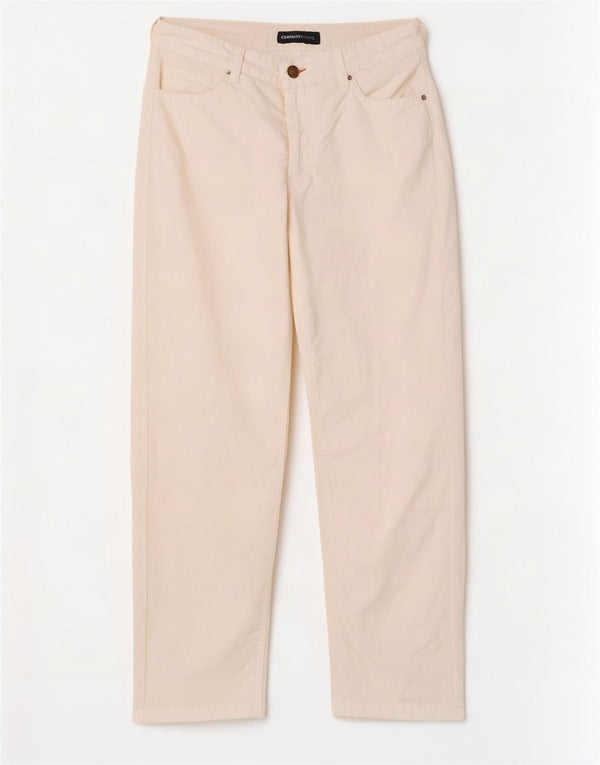Cerruti 1881 Pantaloni Drepți Casual Bărbați L32 L28 In Alb