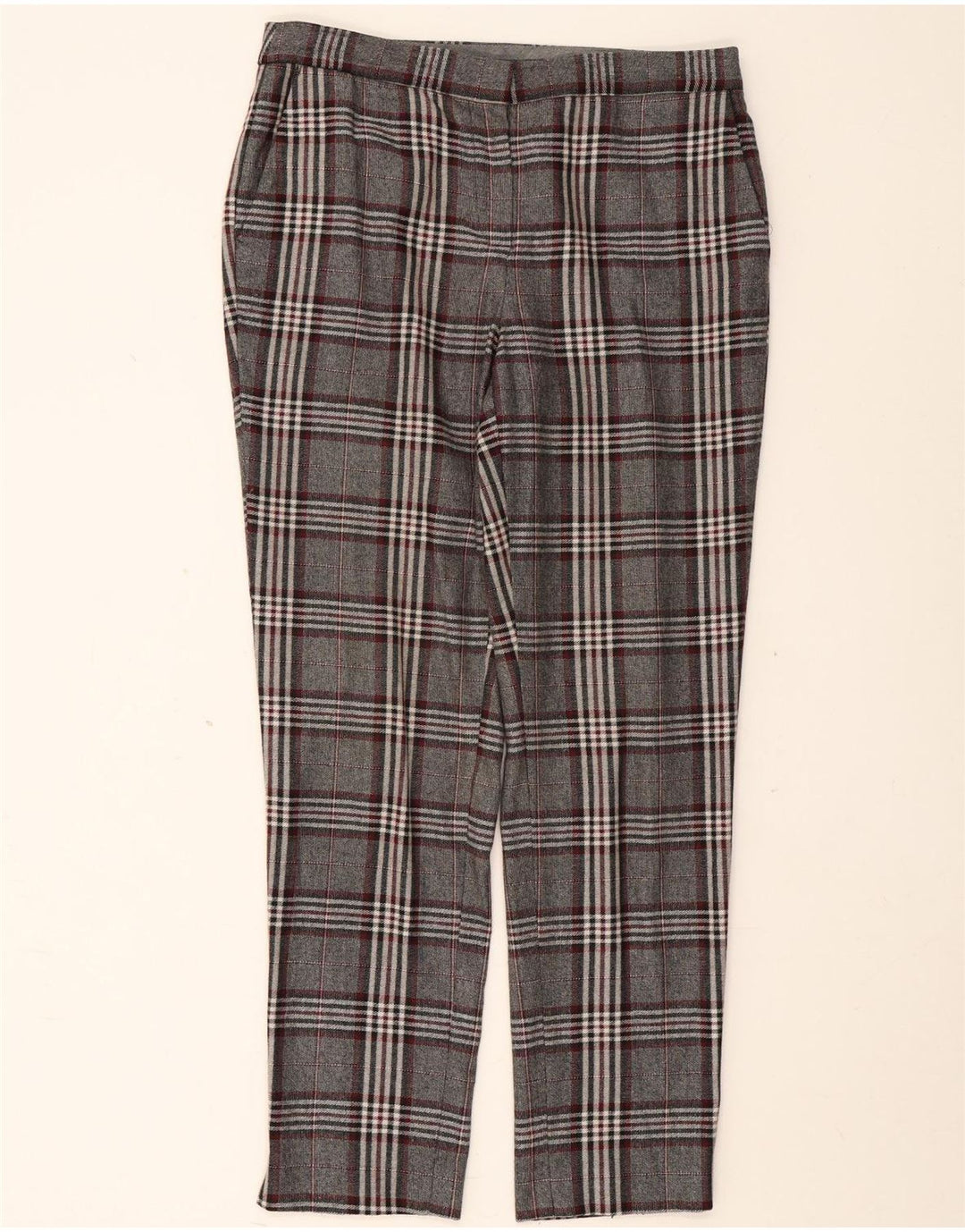 Massimo Dutti Pantaloni Chino Femei EU 40 Medium W30 L29 Gri Check