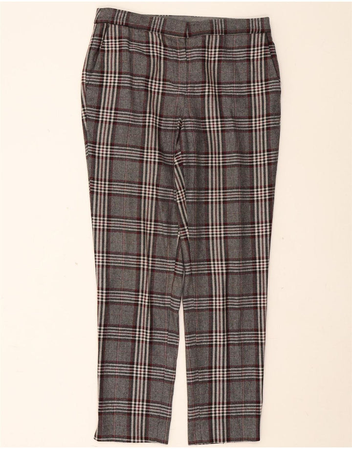 Massimo Dutti Pantaloni Chino Femei EU 40 Medium W30 L29 Gri Check