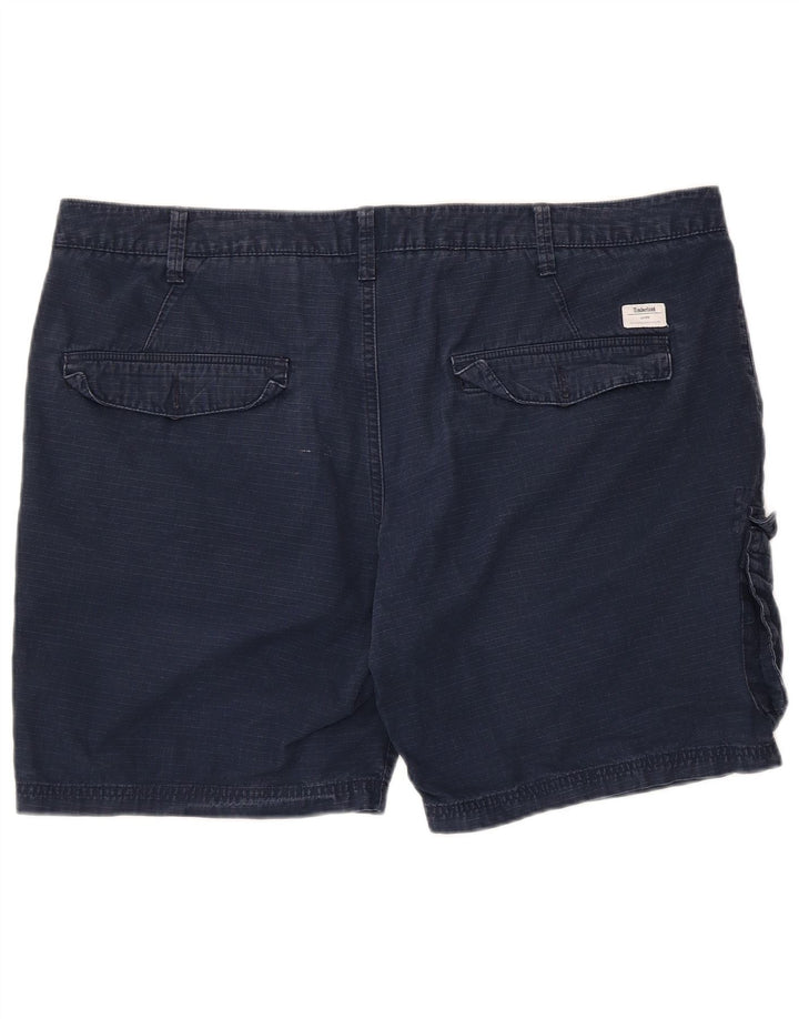 TIMBERLAND Mens Cargo Shorts W40 XL Navy Blue Cotton