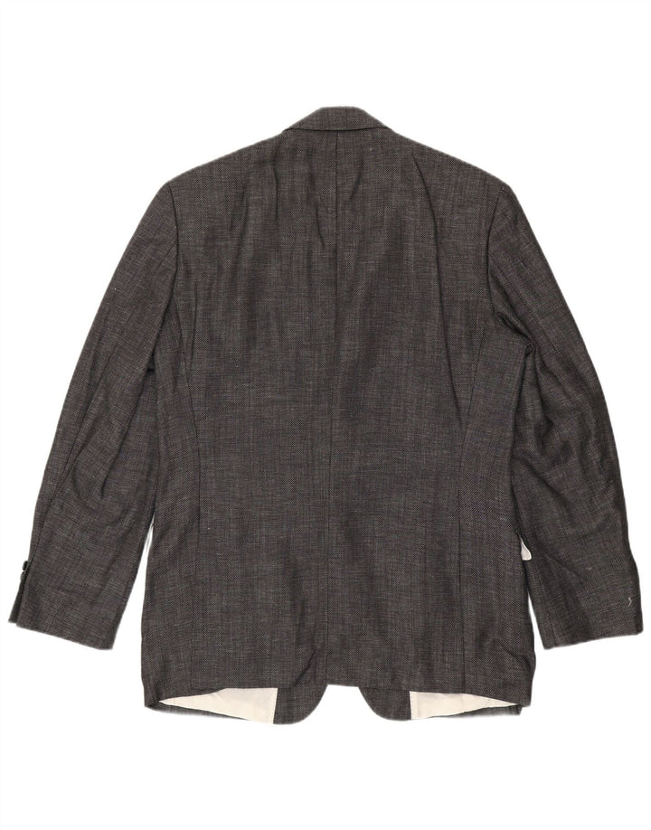 Blazer pentru bărbați Hugo Boss cu 2 nasturi EU 50 Lână virgină mare, gri