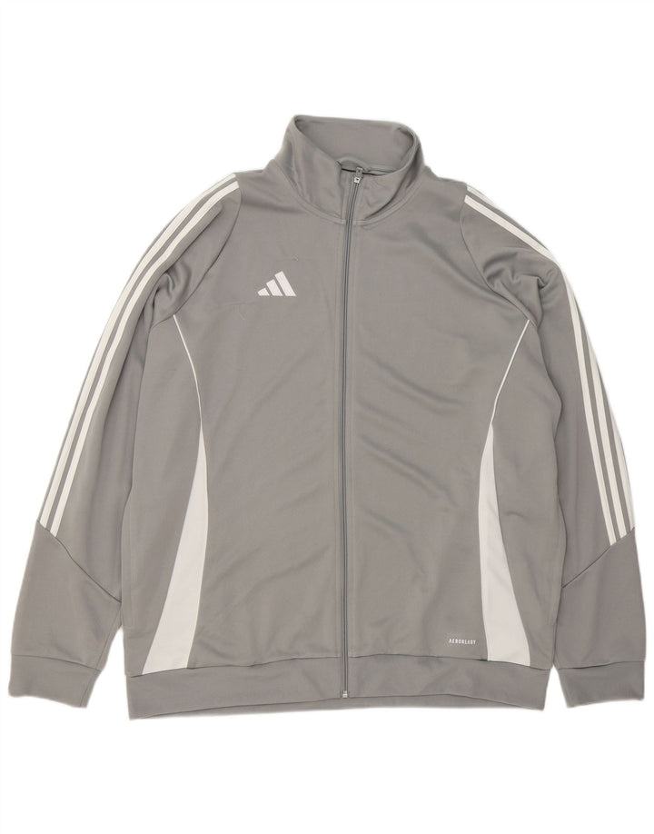 Jachetă de trening pentru bărbați Adidas Aeroready, 2XL, poliester color bloc, gri