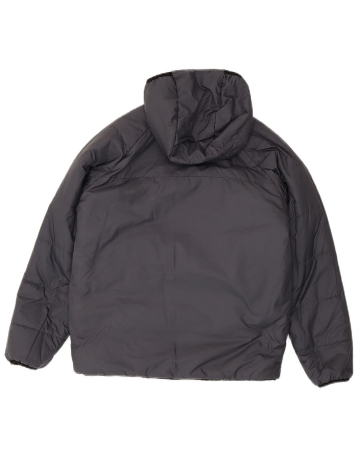 Jachetă căptușită reversibilă cu glugă The North Face pentru băieți 11-12 ani, gri