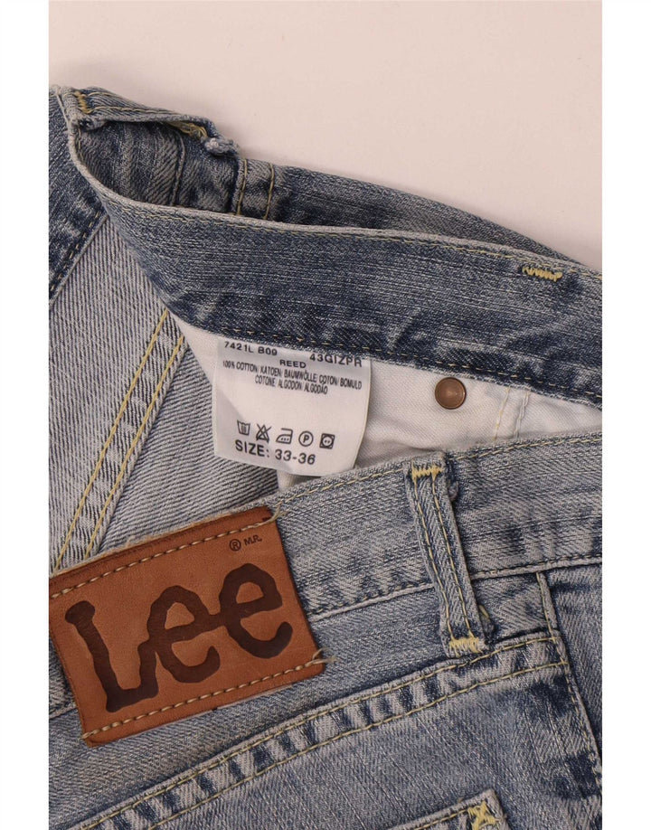Blugi pentru femei REED Bootcut Lee W33 L36 Bumbac albastru