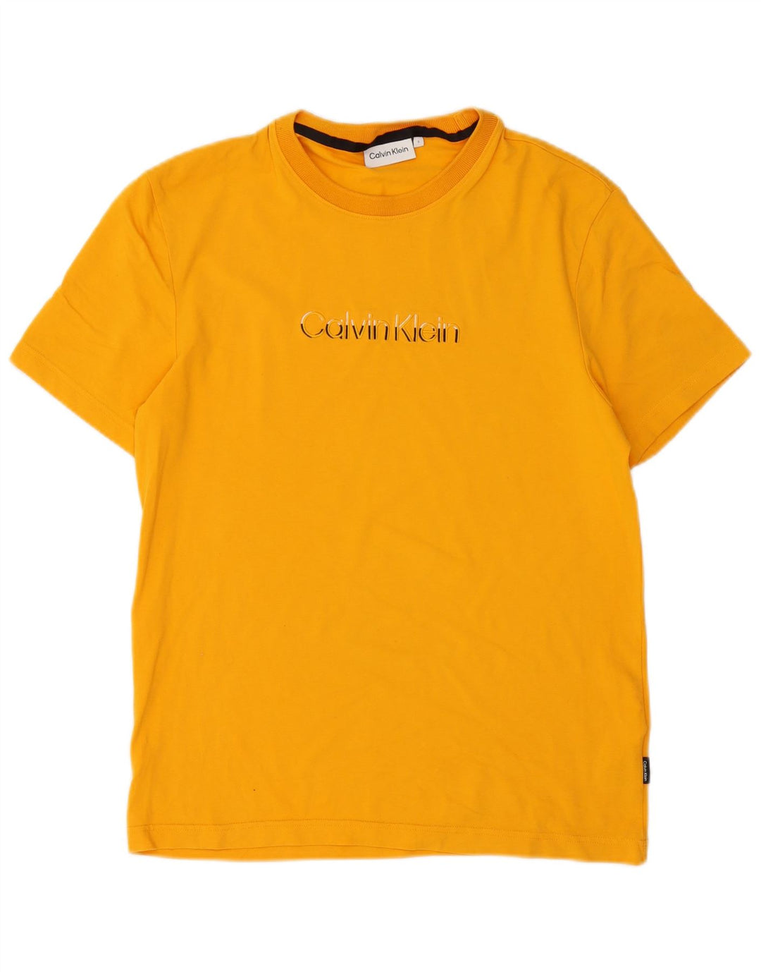 Tricou Calvin Klein pentru bărbați Top mic din bumbac portocaliu