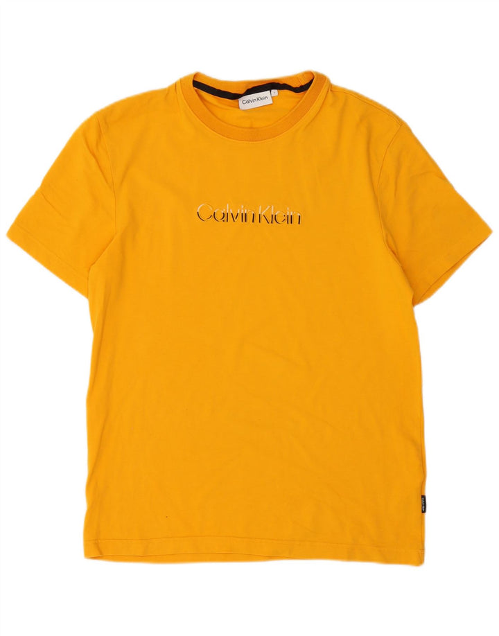 Tricou Calvin Klein pentru bărbați Top mic din bumbac portocaliu
