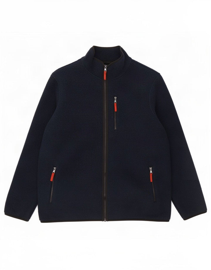 Jachetă fleece pentru bărbați Marks & Spencer UK 46 3XL bleumarin poliester