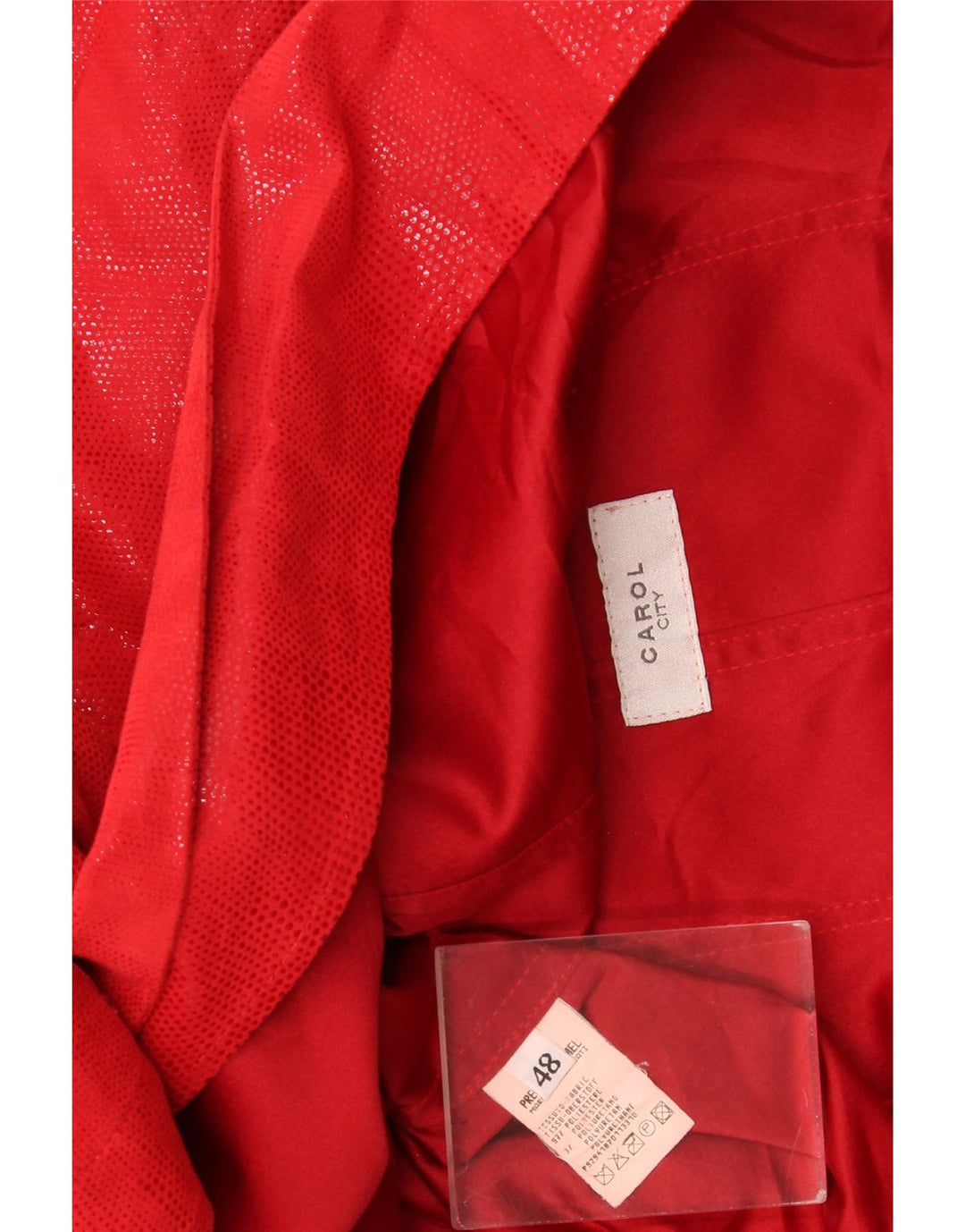 Jachetă Blazer Poncho pentru femei Carol UK 18 XL Poliester cu pete roșii