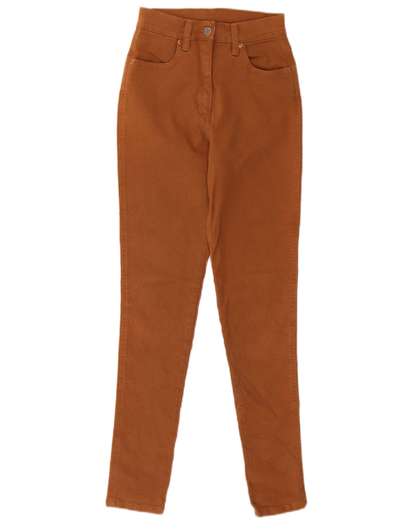Pantaloni skinny casual pentru femei Charro W28 L28 maro bumbac