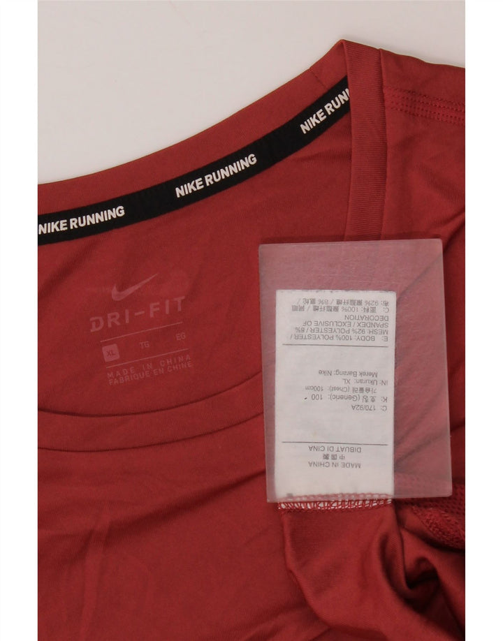 Tricou Nike pentru femei Dri Fit Top UK 18 XL roz poliester