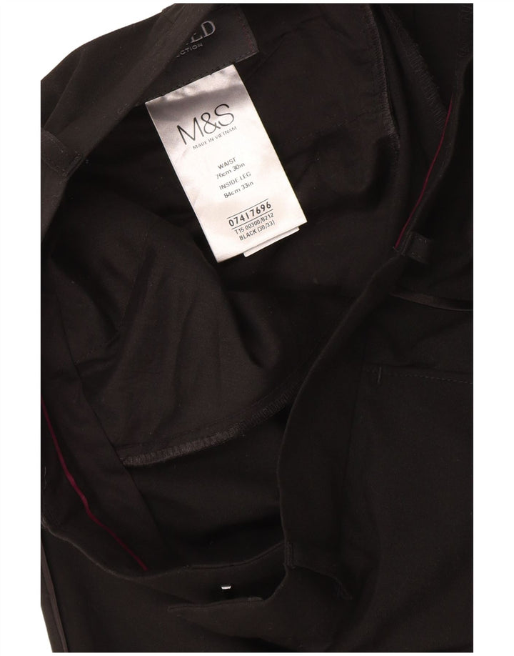 Marks & Spencer Pantaloni subțiri pentru femei L30 L33 Poliester negru