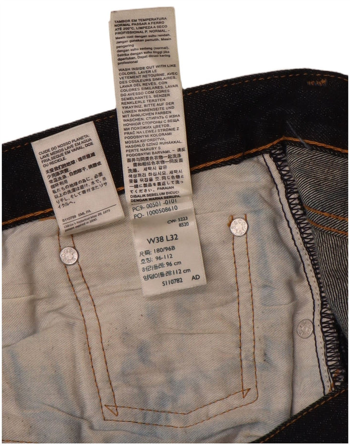 Blugi 501 drepti pentru bărbați Levi's W38 L27 Bumbac bleumarin
