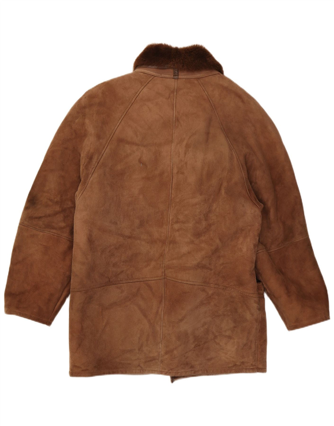 Jachetă vintage pentru bărbați din shearling IT 48 maro mediu din shearling