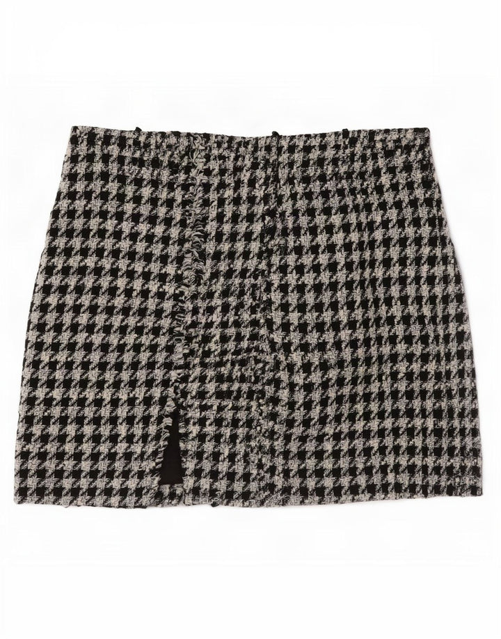 Fusta mini pentru femei Zara, mică W26, poliester cu picior de gală negru