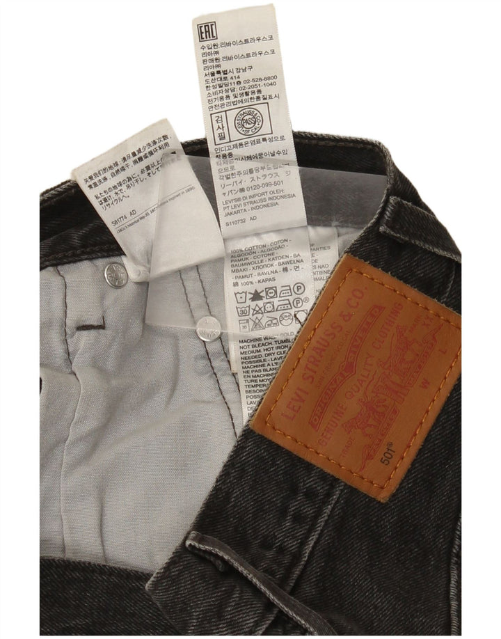 Blugi drepti pentru femei Levi's 501 W25 L26 bumbac gri