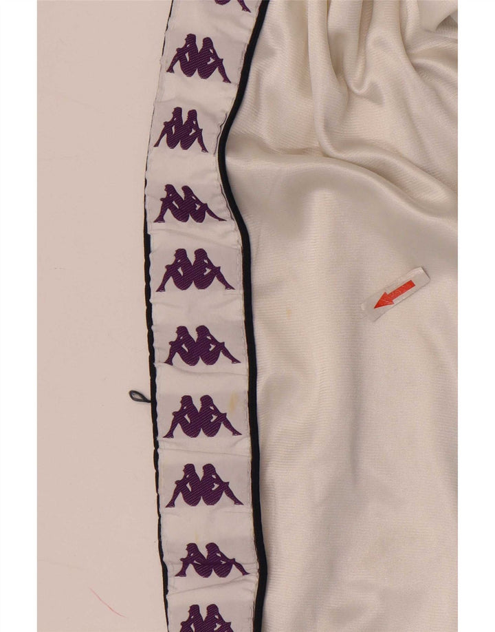 Jachetă de top pentru trening cu grafică Kappa pentru băieți 9-10 ani, mare, alb, color block