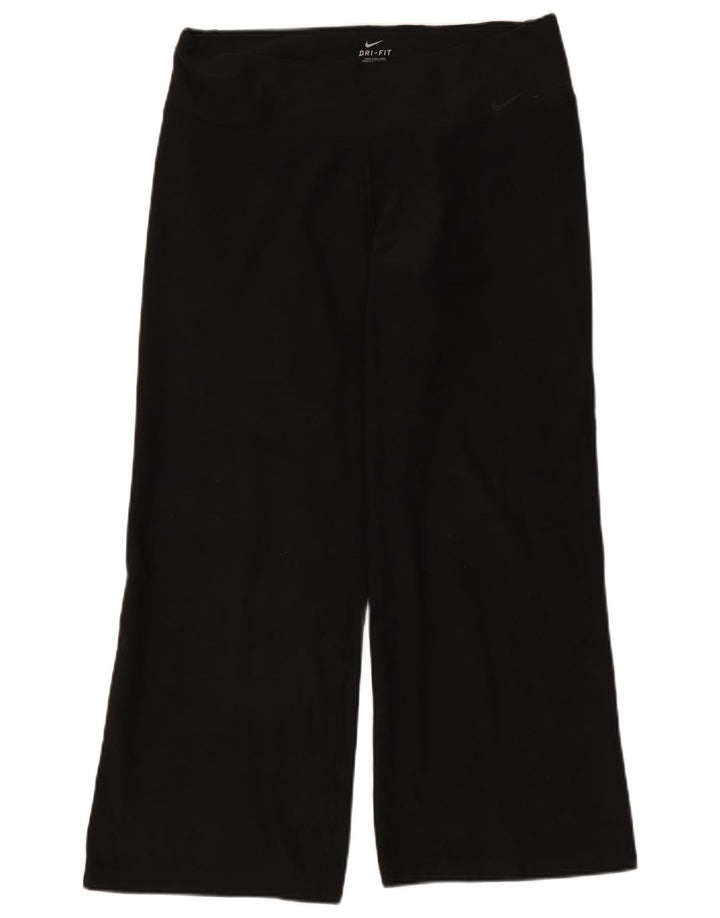 Pantaloni de trening NIKE Dri Fit pentru femei UK 16 Poliester negru mare
