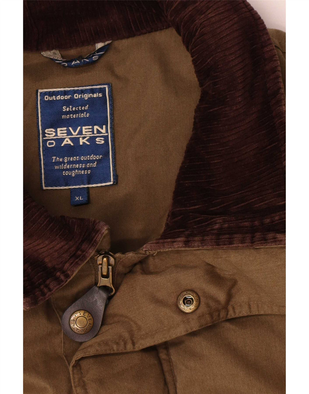 Palton Seven Oaks pentru bărbați UK 42 XL Kaki Poliester