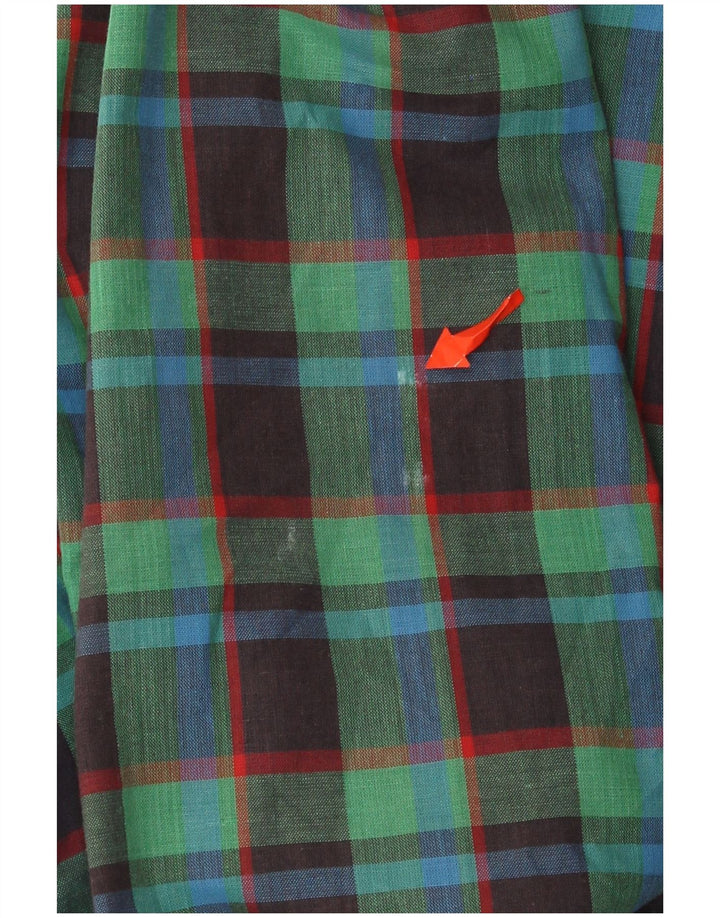 Bomber VINTAGE pentru femei IT 50 XL, bumbac verde check