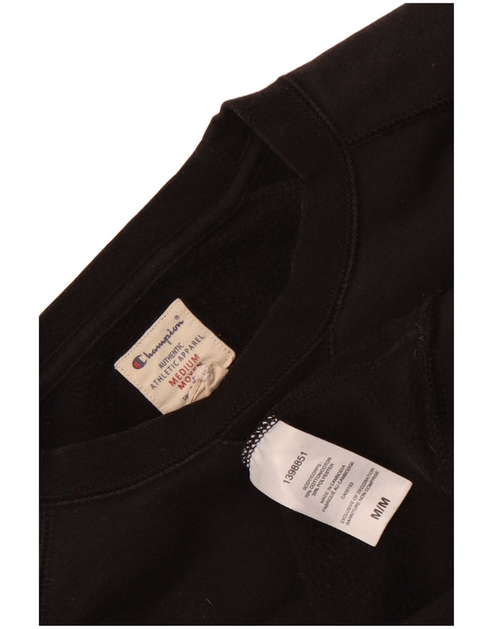 Pulover cu grafic pentru femei CHAMPION UK 14 Bumbac mediu negru