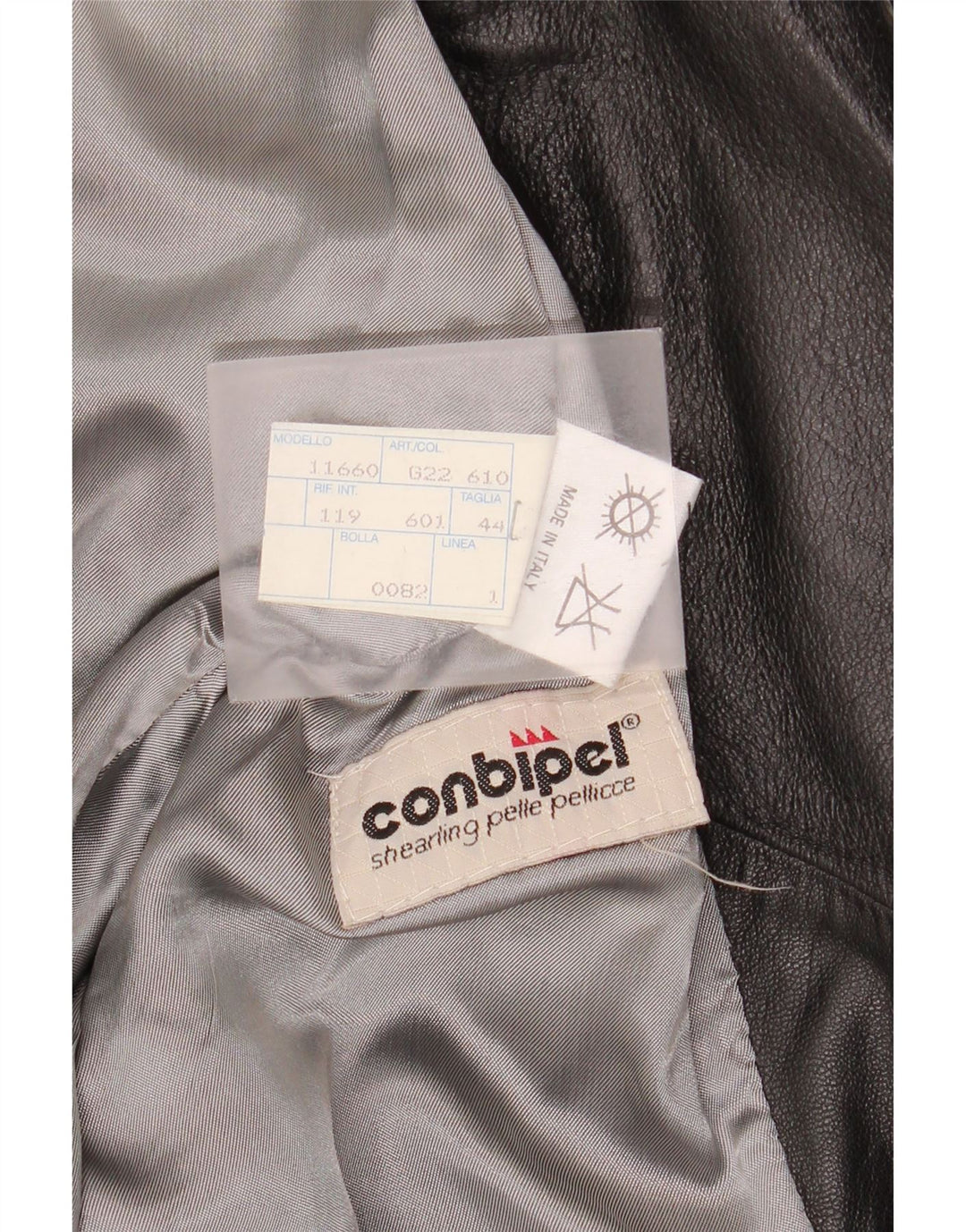 Jachetă Biker din piele pentru femei Conbipel IT 44 Medium Black Leather