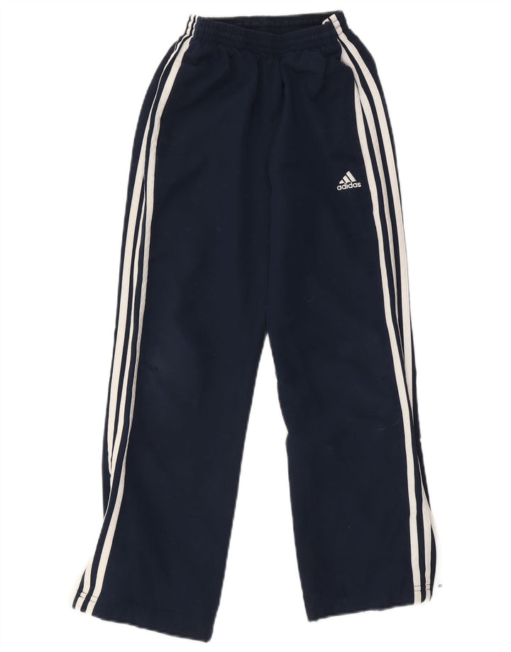 Pantaloni de trening Adidas pentru băieți 9-10 ani poliester bleumarin