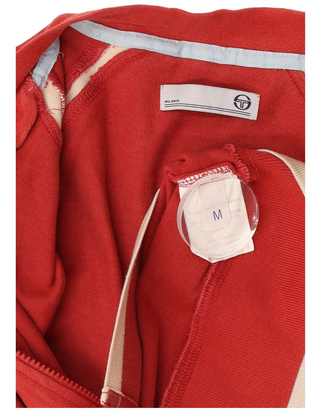 Jachetă de trening pentru bărbați Sergio Tacchini, poliester roșu mediu