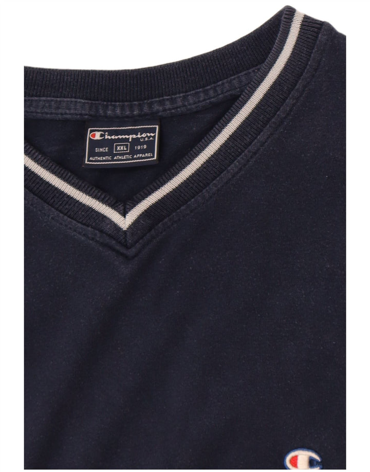 Tricou pentru bărbați Champion Top 2XL Bleumarin