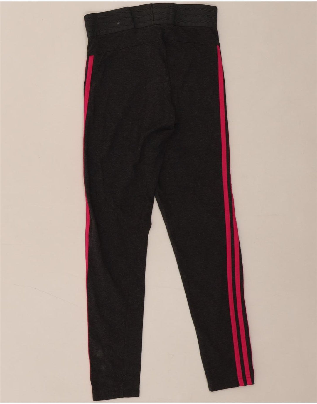 ADIDAS Womens Leggings UK 8/10 Small Grey Cotton Vintage Adidas and Second-Hand Adidas from Messina Hembry 