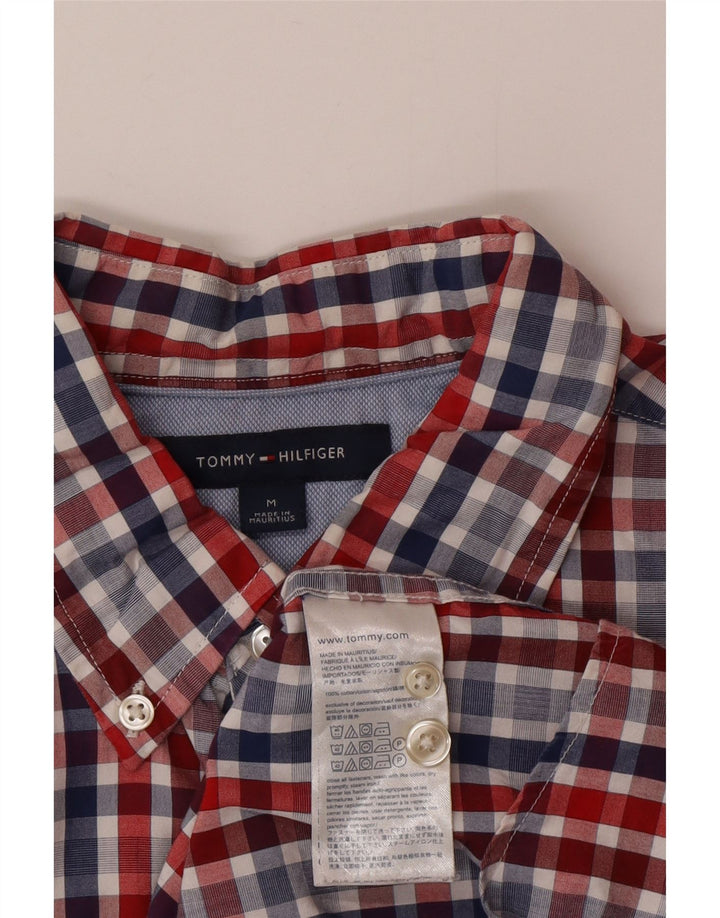 Cămașă Tommy Hilfiger pentru bărbați, bumbac vichy multicolor mediu