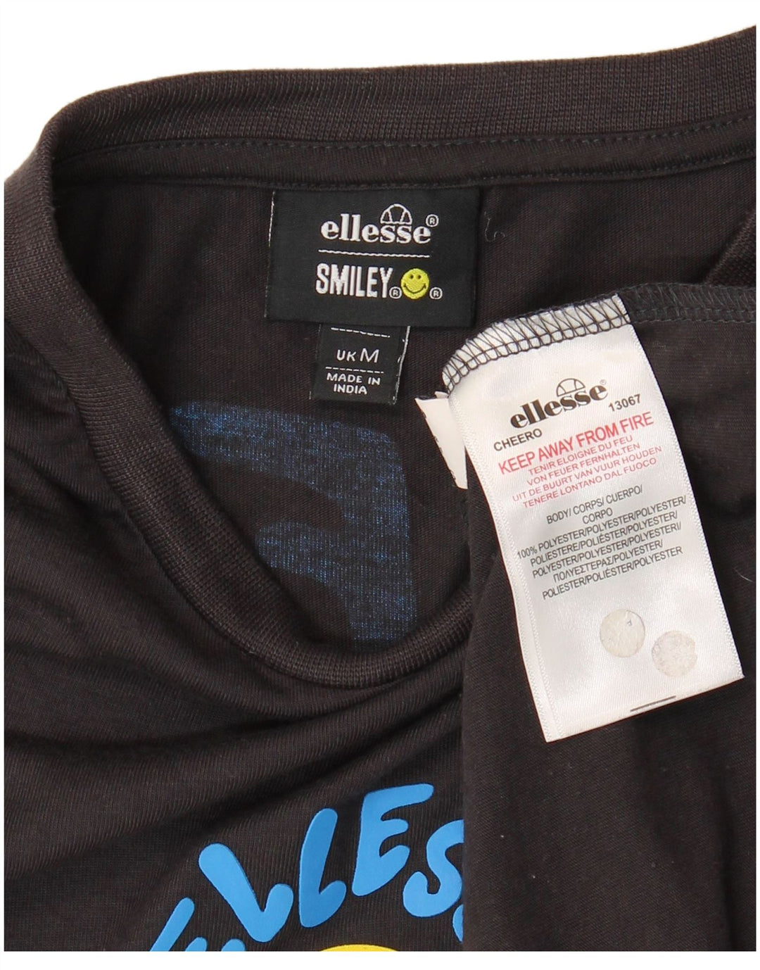Tricou grafic pentru bărbați Ellesse Top Medium Negru Poliester