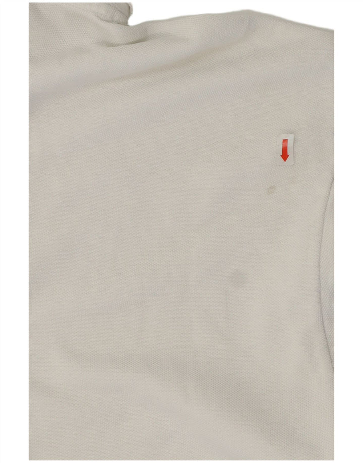 Tricou polo Nike pentru bărbați, bumbac alb mediu
