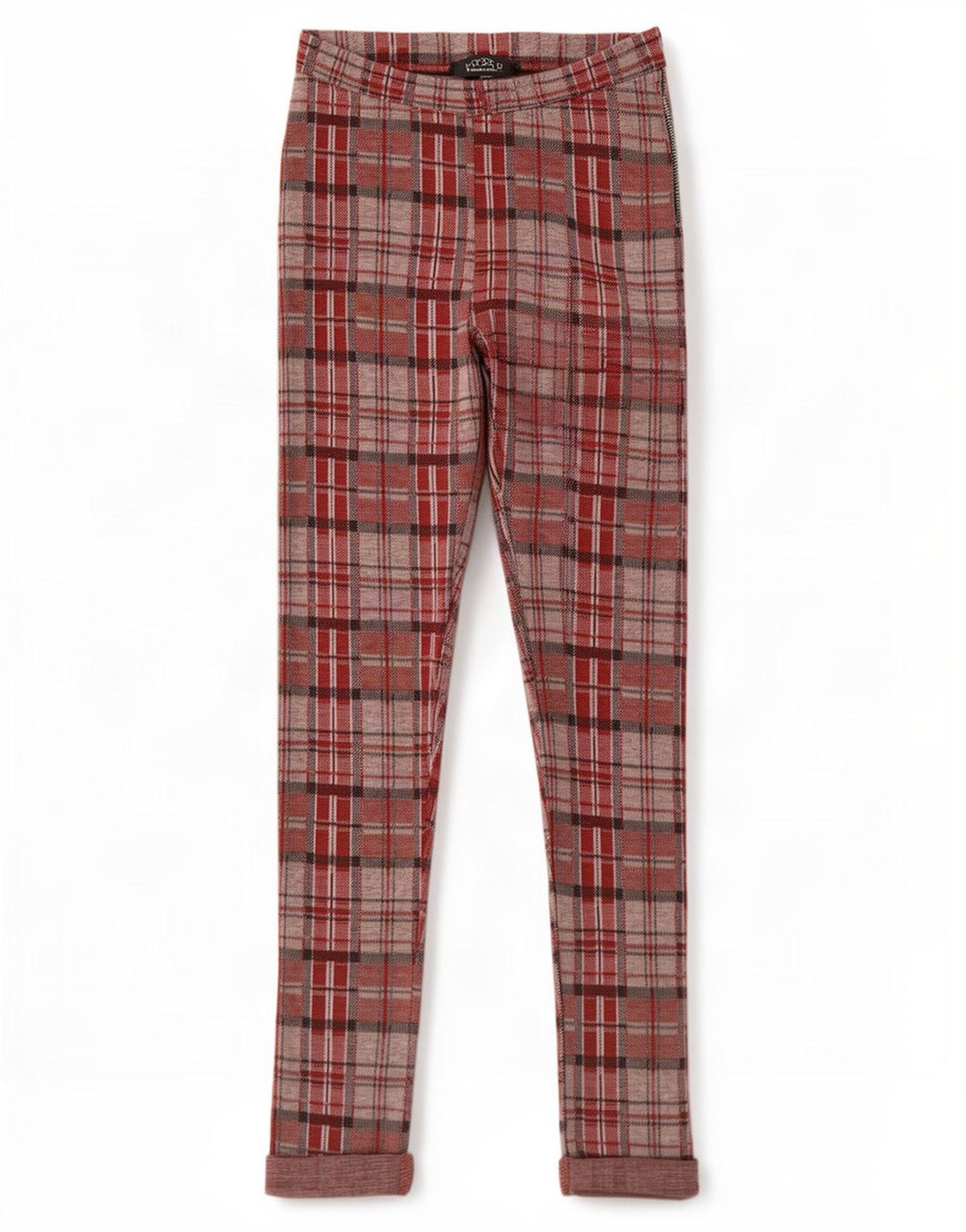 Leggings grafic Topshop pentru femei UK 8 Small Red Check Poliester