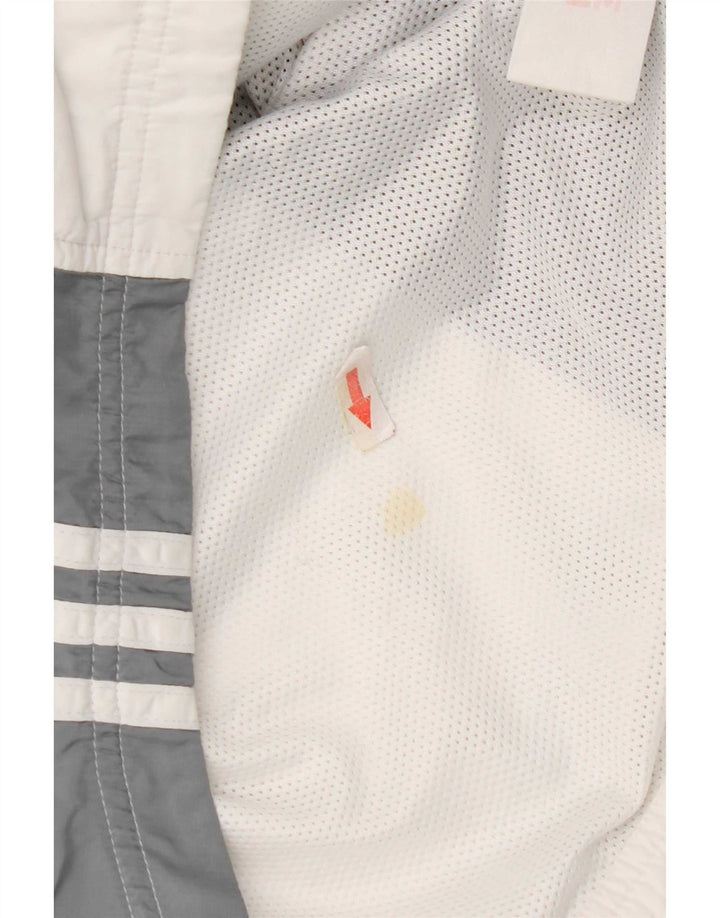 Jachetă de top pentru trening Adidas pentru femei UK 10 Small, gri Colorblock