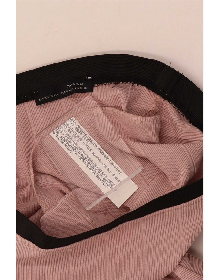 Fusta creion pentru femei ZARA W26 Mic roz Colorblock