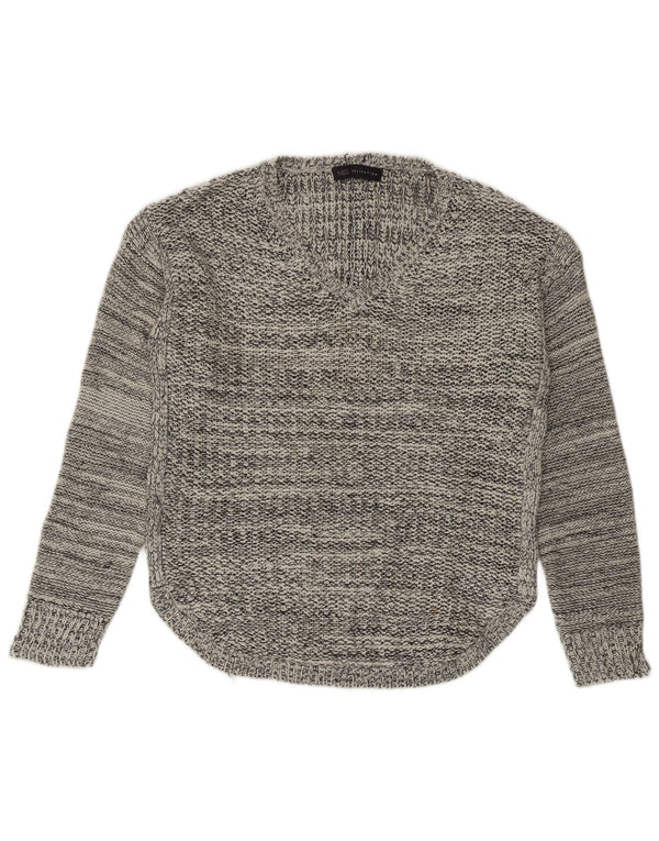 Pulover pentru femei Marks & Spencer, cu decolteu în V, UK 14 Medium, bleumarin, pete