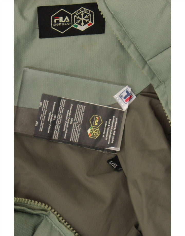 Jachetă căptușită pentru bărbați FILA UK 40 Poliamidă verde mare