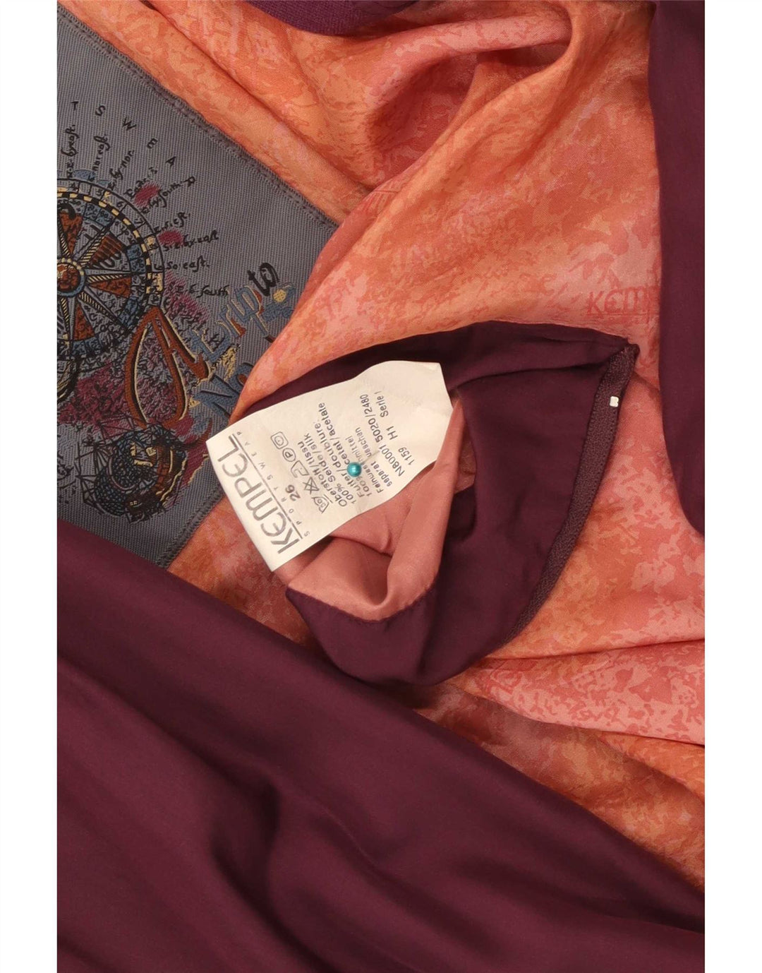 Jachetă Bomber Bărbați Kempel UK 42 XL Bordeaux Mătase