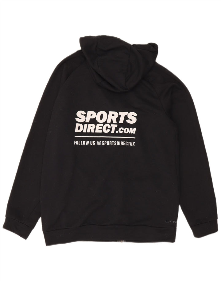 Pulover Nike pentru bărbați Dri Fit Graphic, cu fermoar, poliester mic, negru