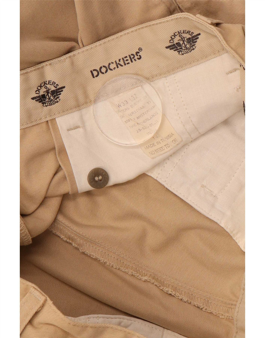 Pantaloni chino pentru bărbați Dockers Pegged W33 L29 bej